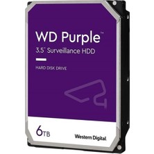 Paxteks Wd 6tb Purple 3.5" 256MB Sata 6gb-S 7-24 WD64PURZ Güvenlik Disk (Resmi Distribitör Ürünü)