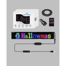 No35 USB Destekli LED Mağaza Tabelası – Renkli Rgb Kayan Yazı Paneli