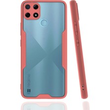 No35 Newface Realme C25Y Kılıf Platin Silikon - Pembe