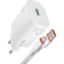 Paxteks S-Link SL-EC40L Lightning Kablolu 5V 2400MA Beyaz Ev Şarj Adaptörü