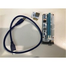 AK-SA-STR S-Link Sl- EX10 Pcı-E 1x To 16X Sata 6pin Bitcoin Riser Ekran Kartı Yükseltici