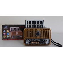 No35 Everton RT-660 Bluetooth Fm-Usb-Tf-Aux Şarjlı Nostaljik Radyo Solar (Güneş Panelli)