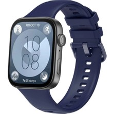 No35 Newface Huawei Watch Fit 3 Klasik Kordon - Lacivert