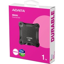 Stylmenplus Adata 1tb SD620 Siyah Taşınabilir USB 3.2 Gen2 SSD Harici Disk