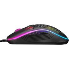 Novis Liora Everest SM-G66 X-Hole USB Siyah 7d Optik 8000DPI LED Işıklı Gaming Oyuncu Mouse