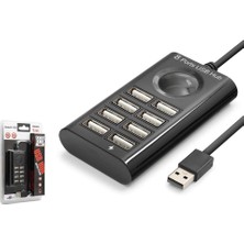 Uslucan Alışveriş Hadron HDX7052 USB Hub 8-Usb 8ın1 1m Siyah