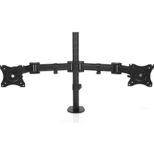 Paxteks Dark DK-AC-VM26 13-27" 2 Adet Monitör Takılabilen,yüksek A.max.8kg Destekli,kablo KANALLI,360°DÖNE