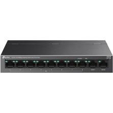 CT Stones Tp-Link LS110P 8 Port 10-100 Mbps Poe+ 2 Port 10-100 Uplink Switch Metal Kasa