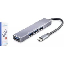 MK Beykoz Hadron HDX7043 Type-C Hub 4-Usb3.0 Gri̇