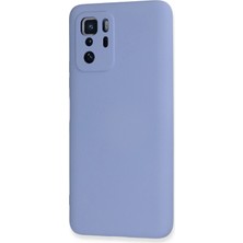 No35 Newface Xiaomi Poco X3 Gt Kılıf Nano Içi Kadife Silikon - Lila