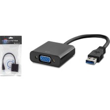 Maxdora Hadron HDX7779 Usb3.0 To VGA F Çevirici 1080P Siyah