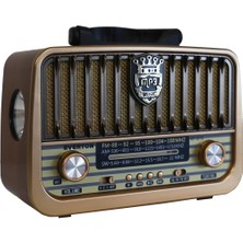 Novis Liora Everton RT-878 Bluetooth (El Feneri) Fm-Usb-Tf-Aux Şarjlı Nostaljik Radyo