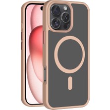 Apple iPhone 16 Pro Kılıf M-Safe Şarj Özellikli Mat Arka Yüzey Zore Sio Kapak