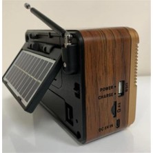 Cash Dukkan Everton RT-672 Bluetooth Fm-Usb-Tf-Aux Şarjlı Solar Nostaljik Radyo