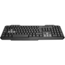 Euthenia Everest KM-1435 Siyah USB Q Multimedia Klavye + Mouse Set