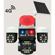 Maxdora Okam O-Kam 5051 3 Lens 10X Opti̇k Zoom 4g Solar Red Speaker Ptz Kamera