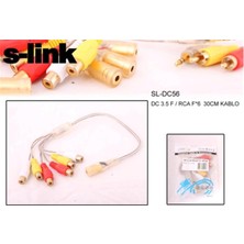 Dukkanıum S-Link SL-DC56 3.5mm Stereo 6lı Ses Çoklayıcı