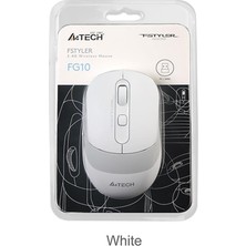 Cash Dukkan A4 Tech FG10 Beyaz Nano Kablosuz Optik 2000 Dpı Mouse