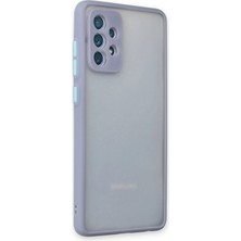 No35 Newface Samsung Galaxy A72 Kılıf Montreal Silikon Kapak - Gri