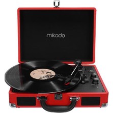 Novis Liora Mikado Nostalgia MN-P317 Kırmızı Pikap+Rca+Bluetooth Destekli Müzik Kutusu