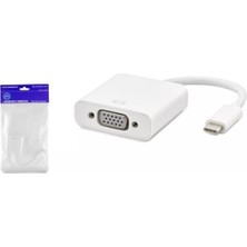 Dukkanıum Hadron HDX7773 Type-C To VGA F Çevirici 1080P Beyaz