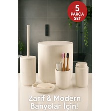 Feyza Design Şık 5 Parça Banyo Seti – Rahat ve Pratik Kullanım Için