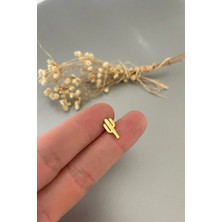 Jaida Moda 316L Cerrahi Çelik Gold Kaktüs Figürlü Tragus, Kıkırdak, Helix 6mm Piercing