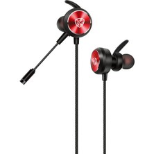 Negok Hytech Hy-Gk3 3,5 Oyuncu Esnek Mikrofonlu Kırmızı Kulakiçi Kulaklık