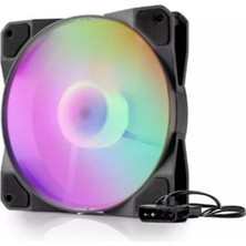 Cash Dukkan Hadron HDX1517 12 cm Kasa Fanı Performans 4pin 12CM Rgb Siyah