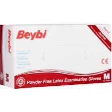 Cash Dukkan Beybi Lateks Pudrasız (M) Medium Beden Muayene Eldiven 100LÜ Paket