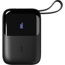 No35 S-Link P109M 10000MAH PD20W .5W Siyah LCD Taşınabilir Pil Şarj Cihazı Powerbank