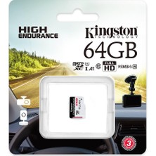 Cash Dukkan Kingston SDCE-64GB 64GB Microsdxc Endurance 95R-30W C10 A1 Uhs-I Card Only Hafıza Kartı