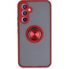 xirshop Samsung Galaxy A54 5g Kılıf Montreal Yüzüklü Silikon Kapak - Kırmızı