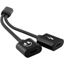 No35 Hytech HY-XO38 Gümüş 2 In 1 Şarj+Kulaklık Lightning Metal Gövdeli Çevirici Kablo