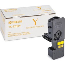 Dukkanıum Kyocera TK-5230Y Yellow Sarı Orjinal Fotokopi Toneri Ecosys M5521CDN-5521CDW P5021CDN-5021CDW 2.200