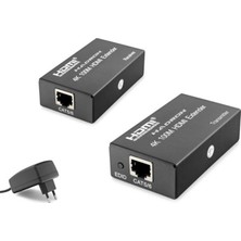 Paxteks Hadron HDX1367 100M HDMI Extender 4K Dc 5V Adaptör Siyah