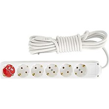 Paxteks Almera 6lı 5mt Topraklı Priz (9260105)