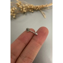 Jaida Moda Unisex Gümüş Che Figürlü Çelik Kaş Piercing