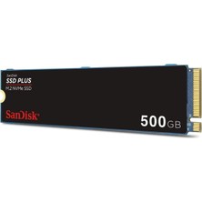 Zemira Sandisk 500GB SSD Plus 2400MB-1500MB-S M.2 Pcie Gen 3.0 Nvme SSD SDSSDA3N-500G-G26