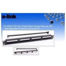 Uslucan Alışveriş S-Link SL-F624 24LÜ Utp Cat6 Patch Panel