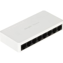 CT Stones Ruijie Reyee RG-ES08F 8 Portlu, 10-100 Fast Ethernet Tak Çalıştır Switch Plastik Kasa