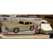 Uslucan Alışveriş Everton RT-1953 Bej Arabalı Bluetooth Fm-Usb-Tf-Aux Şarjlı Nostaljik Radyo