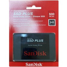 CT Stones Sandisk 500GB SSD Plus 545MB-505MB-S SDSSDA-500G-G28 Sata 3 2.5" Harddisk