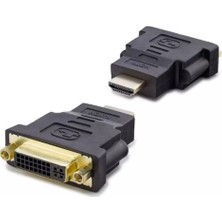 Novis Liora Hadron HDX1255 HDMI (M) To DVI (F) Adaptör 24+5 Si̇yah