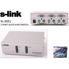 Freedom Storee S-Link SL-2021 2pc-1mn Vga+Ps-2 Manuel Kablolu Kvm Switch