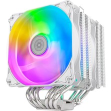 MK Beykoz Silverstone SST-HYD120W-ARGB Hydrogon Inte& Amd UYUMLU,12CM LED Fanlı,kule Tipi Işlemci Soğutucu