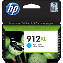 Uslucan Alışveriş Hp 912XL Yüksek Kapasite Cyan Mavi Kartuş 3YL81A