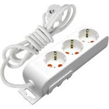 Dukkanıum Mutlusan Rı-Tech 3lü 3mt Topraklı Grup Priz (001 175 310002 03 00)