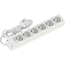 Uslucan Alışveriş Mutlusan Rı-Tech 6lı 2mt Topraklı Grup Priz (001 175 610002 02 00)