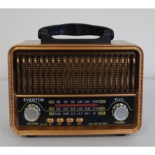 Dukkanıum Everton RT-751 -Fm-Am-Sw-Usb-Tf Card-Aux Nostaljik Radyo Solar (Güneş Paneli)